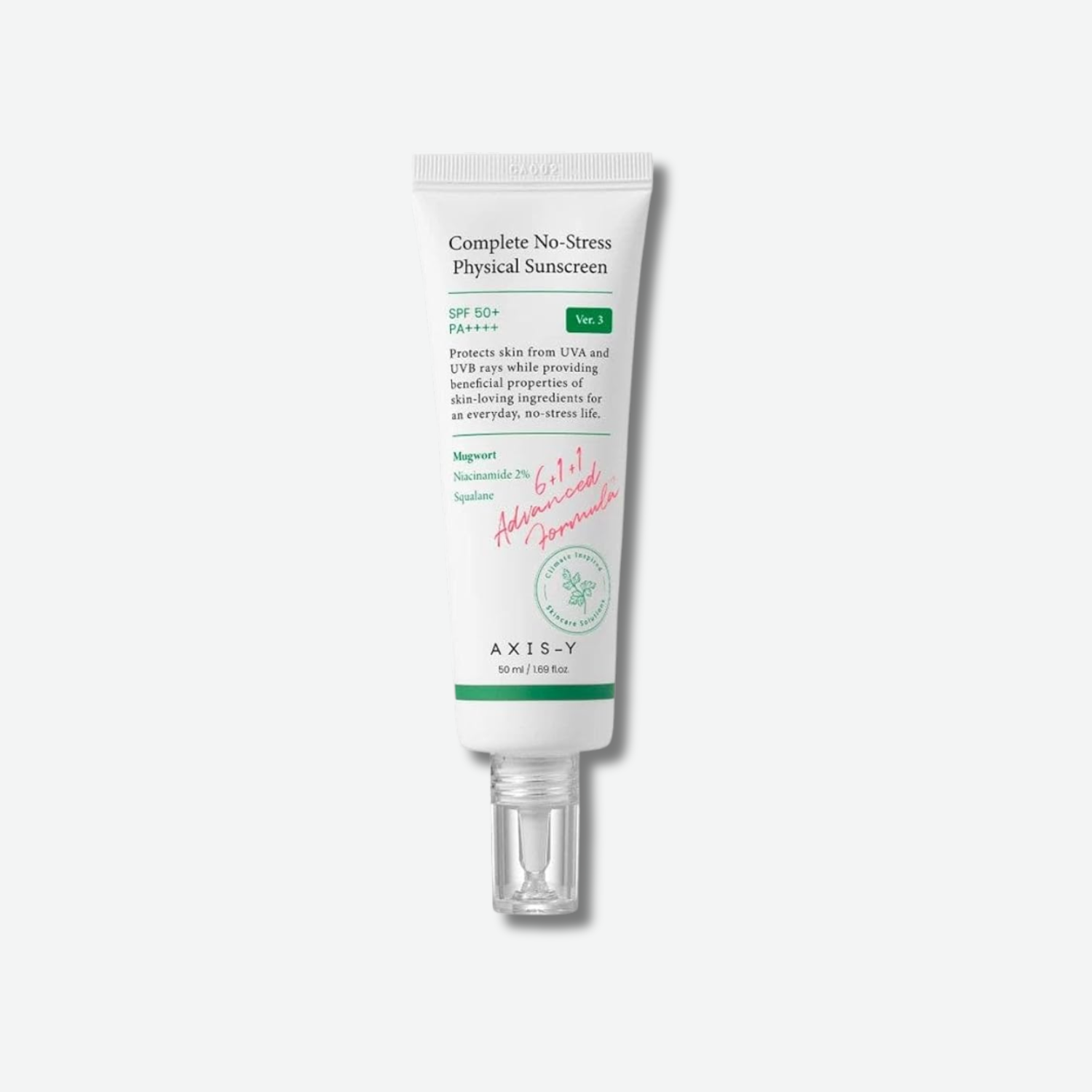 AXIS-Y Complete No-Stress Physical Sunscreen SPF 50+ PA++++ – 1.69 fl oz