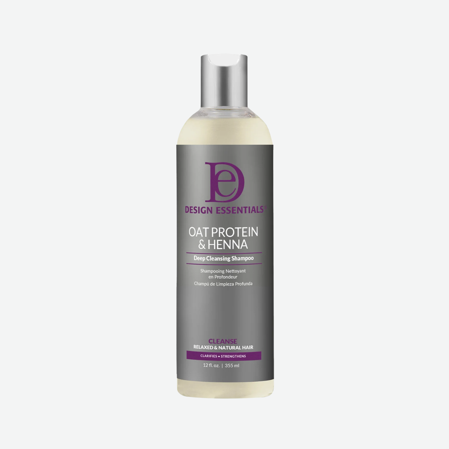Design Essentials Oat Protein & Henna Deep Cleansing Shampoo 12oz