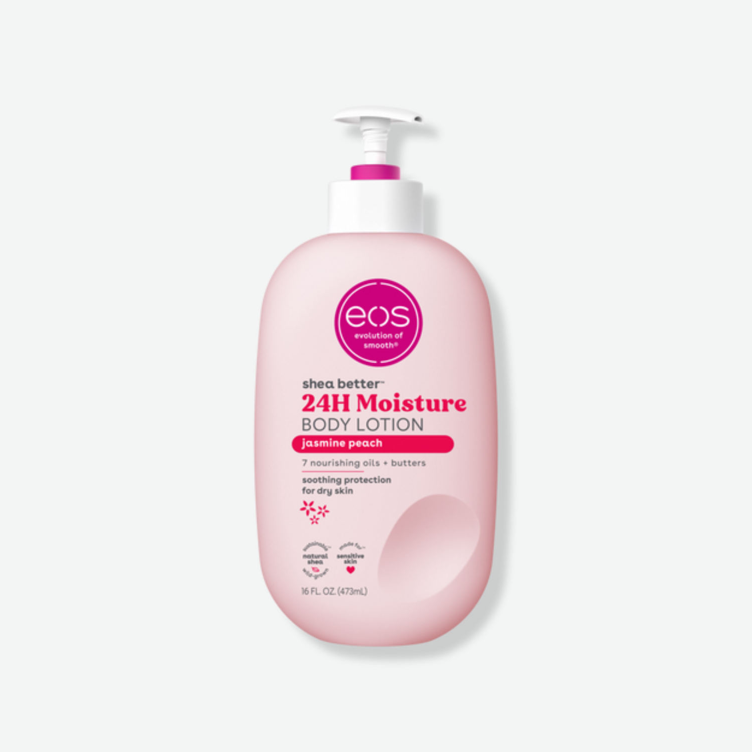 EOS 24H Moisture Body Lotion – Jasmine Peach (16 fl oz)
