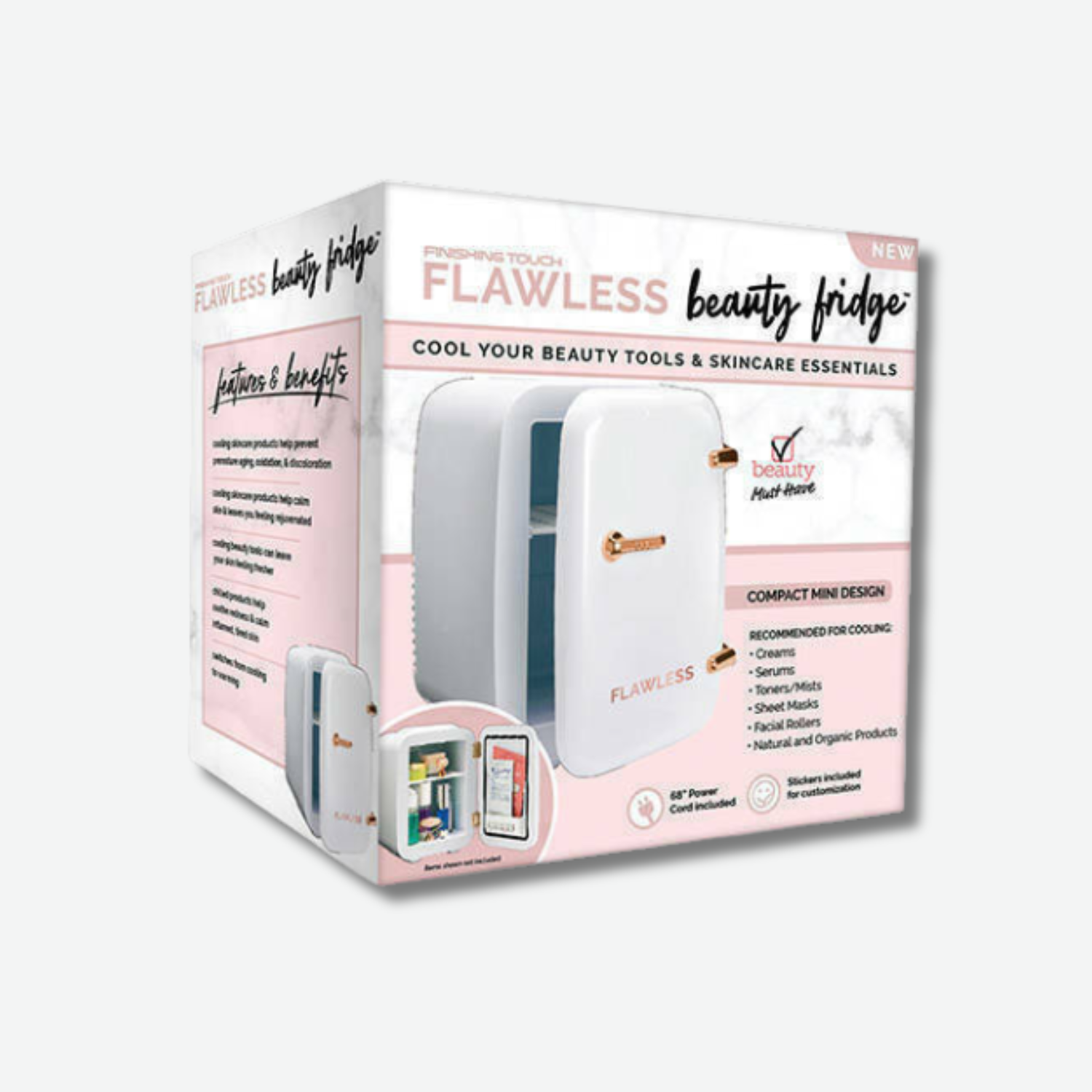 Flawless Beauty Skincare Fridge – Compact Cosmetic Mini Fridge