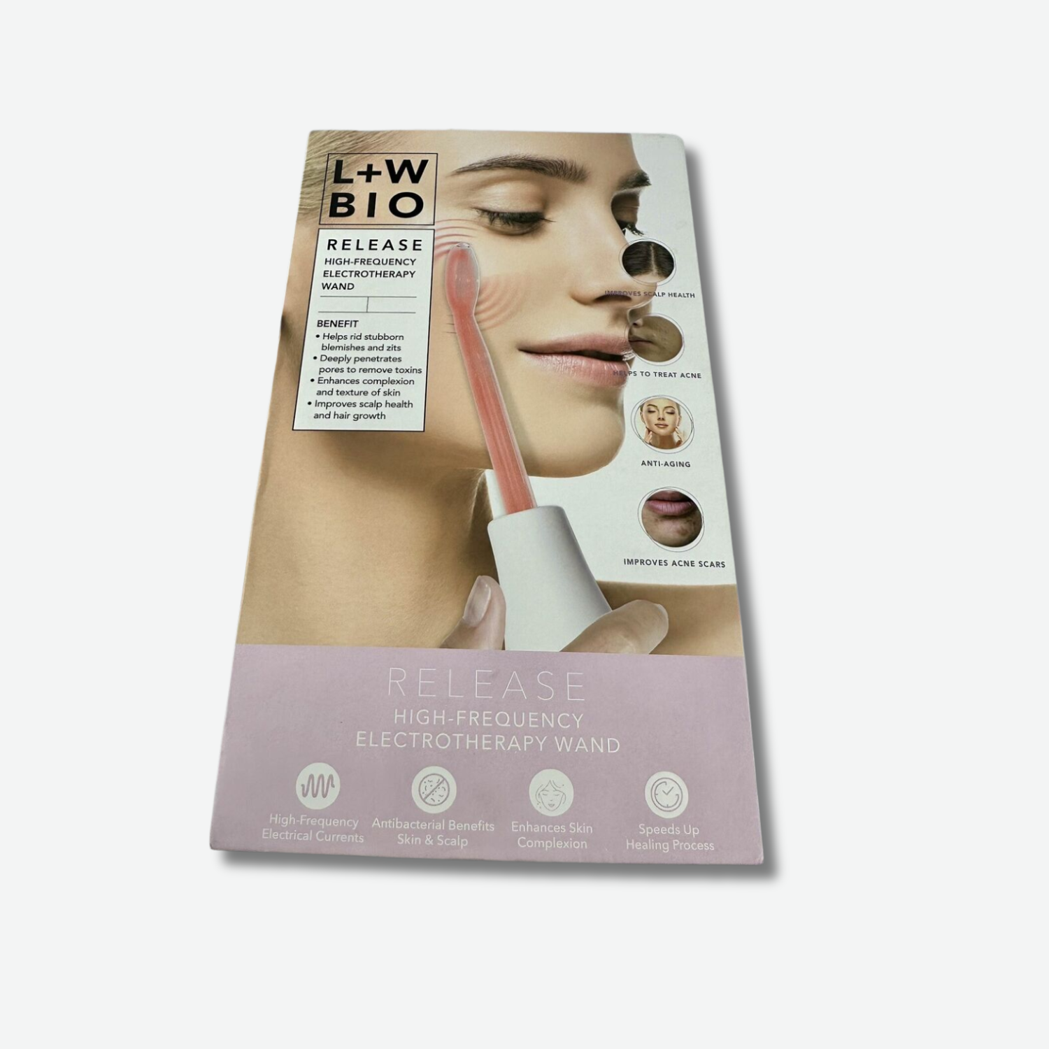 L & W Bio High Frequency Wand – Professional Facial Therapy Device
