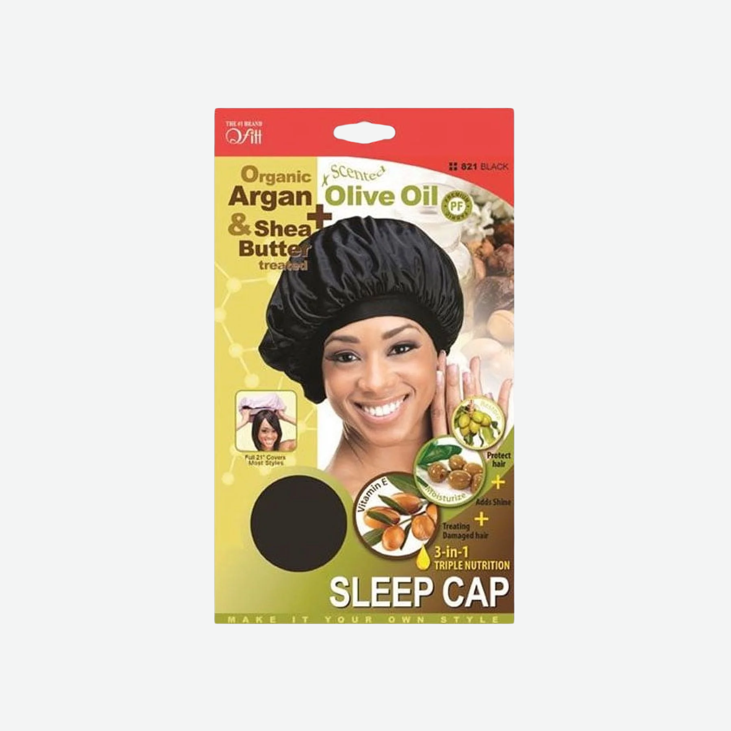 M&M Organic Argan + Olive Oil Sleep Cap
