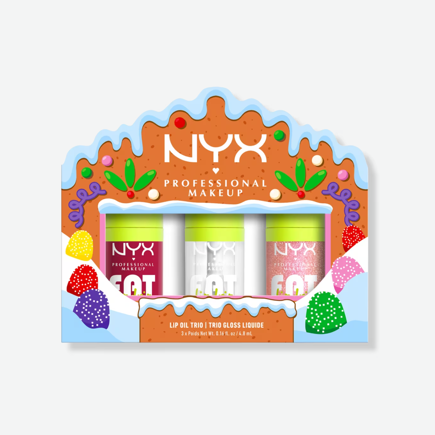 NYX Holiday Fat Oil Lip Gloss Trio Kit