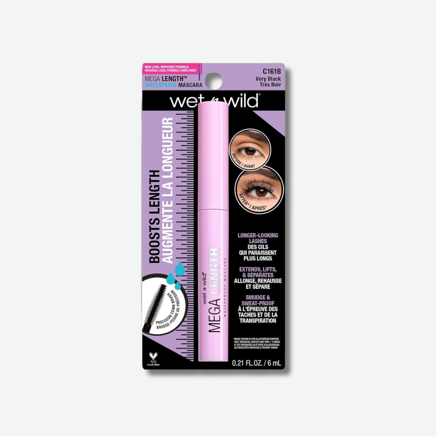 Wet n Wild Mega Length Waterproof Mascara – Very Black