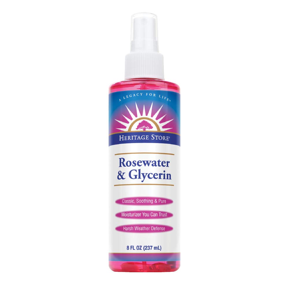 Heritage Store Rosewater & Glycerin (8oz) - Kismet Beauty Supplies