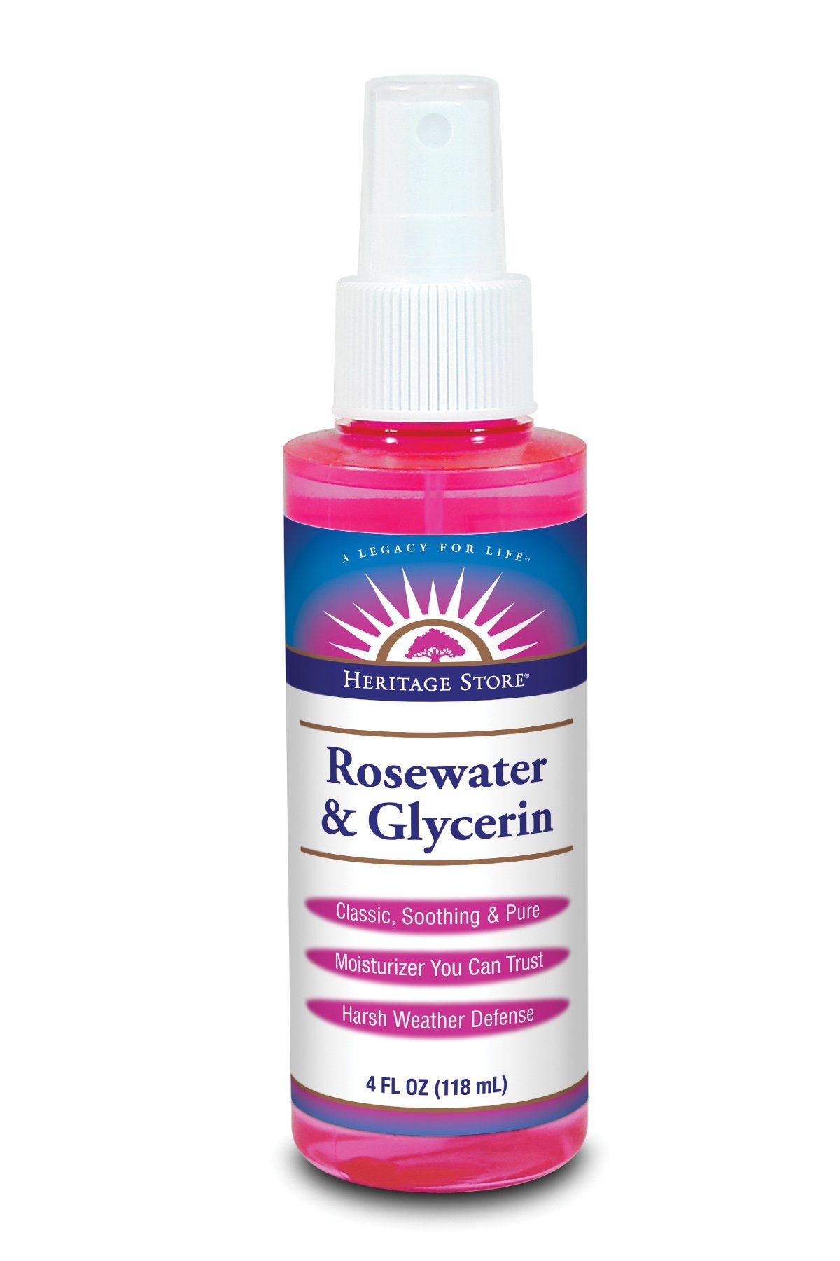 Heritage Store Rosewater & Glycerin (8oz) - Kismet Beauty Supplies